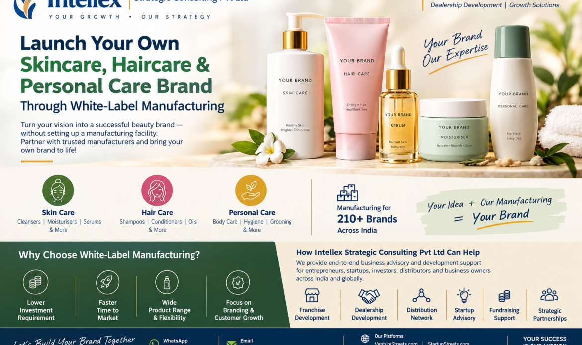 Launch Your Own Skincare, Haircare & Personal Care Brand Through White-Label Manufacturing.