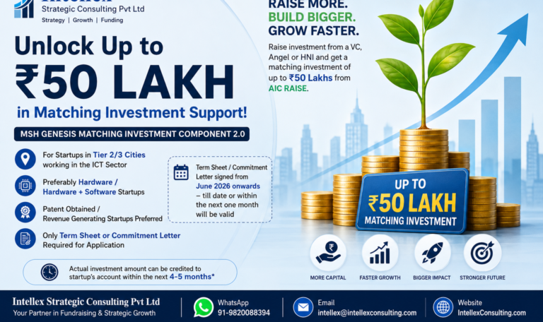 MSH GENESIS Matching Investment 2.0: How Tier-2 and Tier-3 Startups Can Unlock Up to ₹50 Lakh in Additional Funding simply based on a matching investment from a VC.