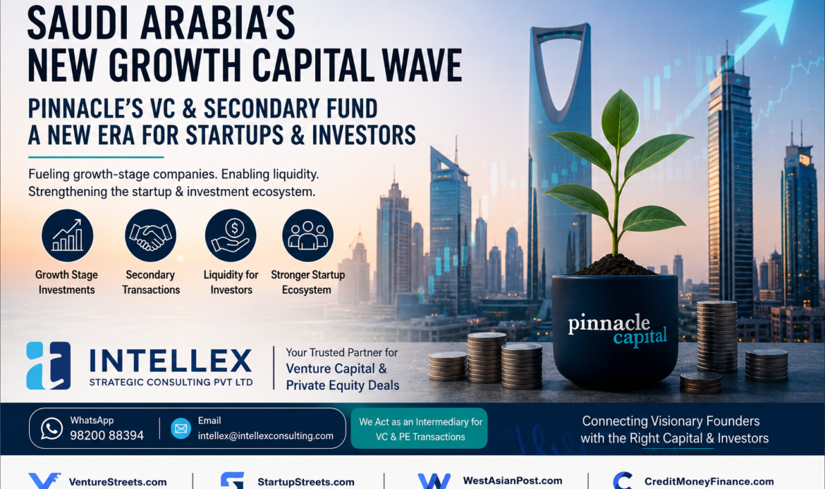 Saudi Arabia’s New Growth Capital Wave: Why Pinnacle’s VC and Secondary Fund Matters for Startups, Investors and the MENA Ecosystem.