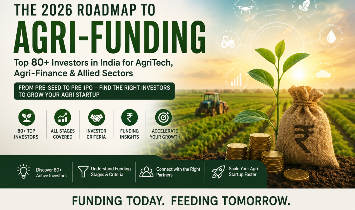 Top 80+ AgriTech Investors in India 2026: Complete Funding Guide for Agriculture, Agri-Finance & Allied Startups