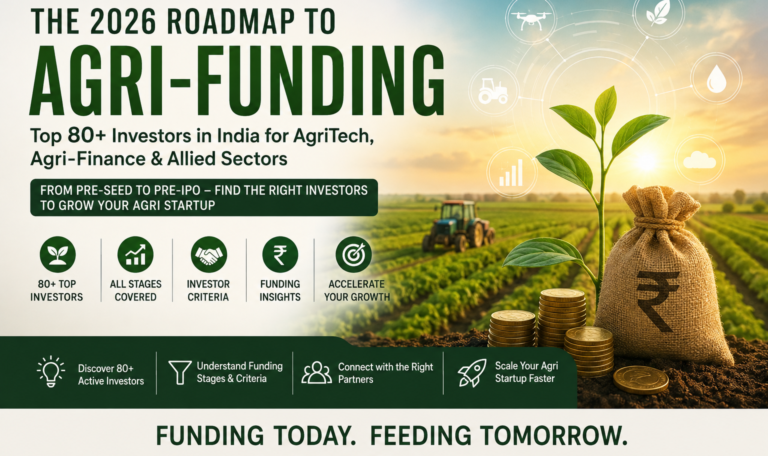 Top 80+ AgriTech Investors in India 2026: Complete Funding Guide for Agriculture, Agri-Finance & Allied Startups