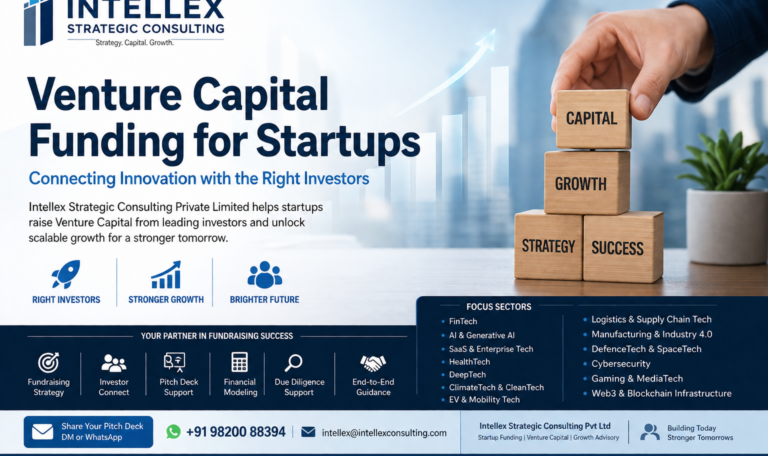 Venture Capital Funding for Startups in India: Expert Fundraising Support for High-Growth Businesses Across Emerging Sectors.