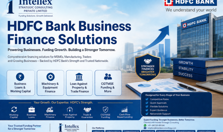 HDFC Bank Business Loans & Working Capital Finance: Complete Funding Solutions for MSMEs, Manufacturers, Traders and Growing Businesses.