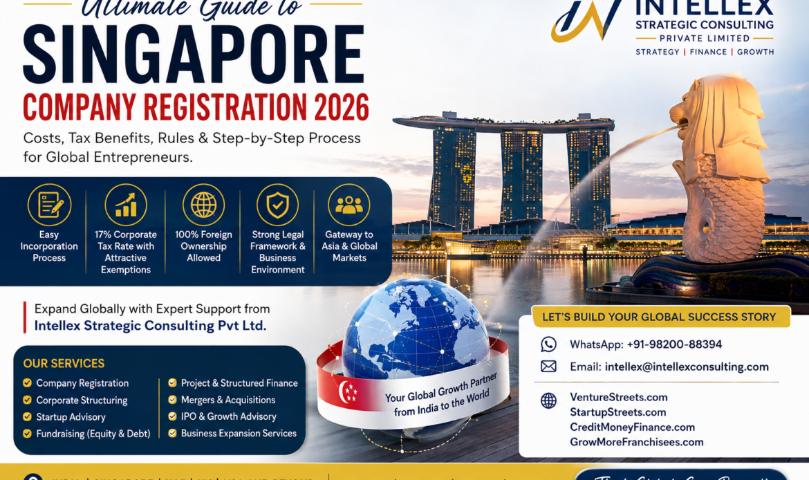 Ultimate Guide to Singapore Company Registration 2026: Costs, Tax Benefits, Rules & Step-by-Step Process for Global Entrepreneurs.